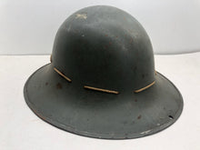 Charger l'image dans la galerie, Original WW2 British Home Front Civillian Zuckerman Helmet & Liner Set - The Militaria Shop