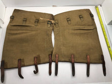 Load image into Gallery viewer, Original WW2 British Army 37 Pattern Despatch Riders High Sided Spats - The Militaria Shop