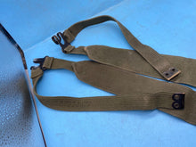 Load image into Gallery viewer, Original Pair of British Army 37 Pattern Khaki Canvas L-Straps - The Militaria Shop