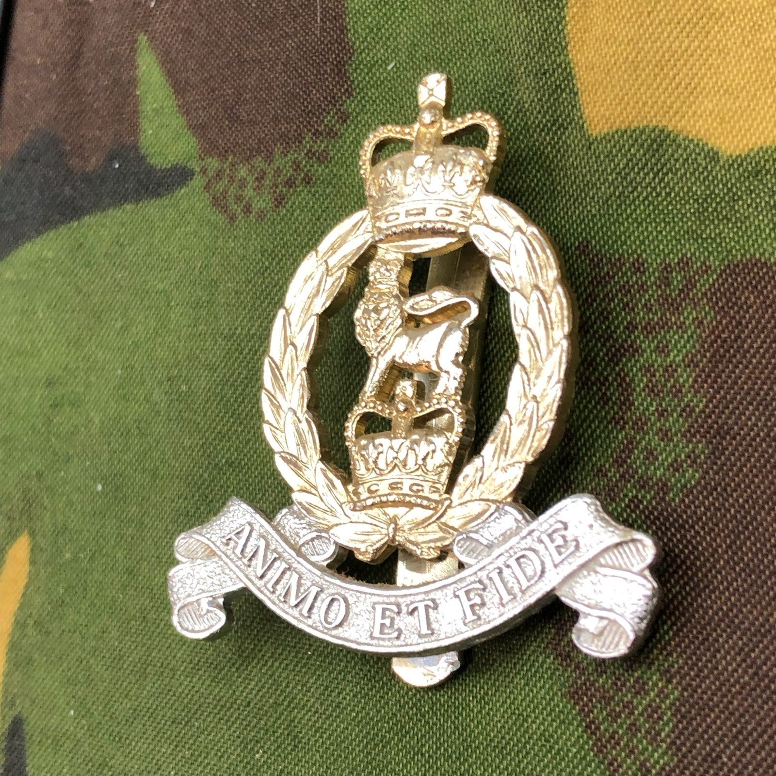 Original British Staybrite Army Cap Badge - Adjutant General's Corps - The Militaria Shop