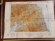 Load image into Gallery viewer, Original WW2 British Army RAF Navy Base Map of England - The Border of Scotland - The Militaria Shop