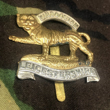Load image into Gallery viewer, Original WW2 British Army Cap Badge - Leicestershire Regiment - The Militaria Shop