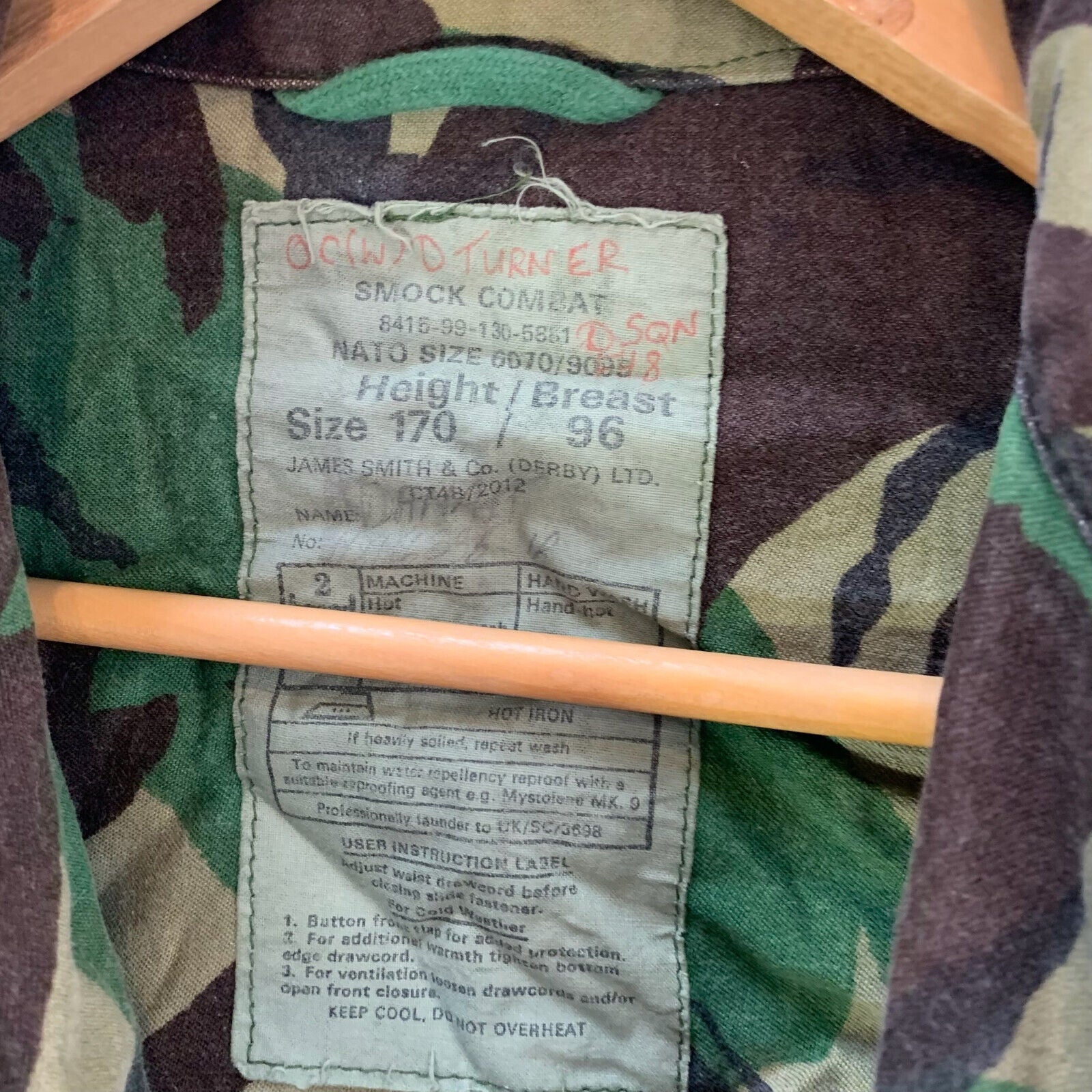 Genuine British Army Jungle DPM Camouflage Combat Jacket - Size 170/96 - The Militaria Shop