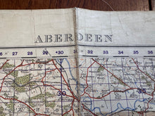 Load image into Gallery viewer, Original WW2 British Army OS Map of Scotland - Aberdeen - The Militaria Shop
