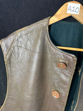 Load image into Gallery viewer, Original WW2 British Army No.2 Camouflaged Leather Jerkin - Size 1 - 1945 Dated - The Militaria Shop