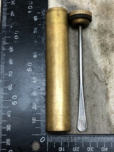 Load image into Gallery viewer, Original WW1 British Army SMLE Enfield Brass Oil Bottle - EFD Marked - The Militaria Shop