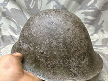 Load image into Gallery viewer, Original WW2 Canadian / British Army Mk3 High Rivet Turtle Helmet & Liner - The Militaria Shop
