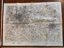 Charger l'image dans la galerie, Original WW2 British Army OS Map of Great Britain - Birmingham - The Militaria Shop