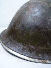 Charger l'image dans la galerie, Mk3 Canadian / British Army Original WW2 Turtle Helmet High Rivet - The Militaria Shop