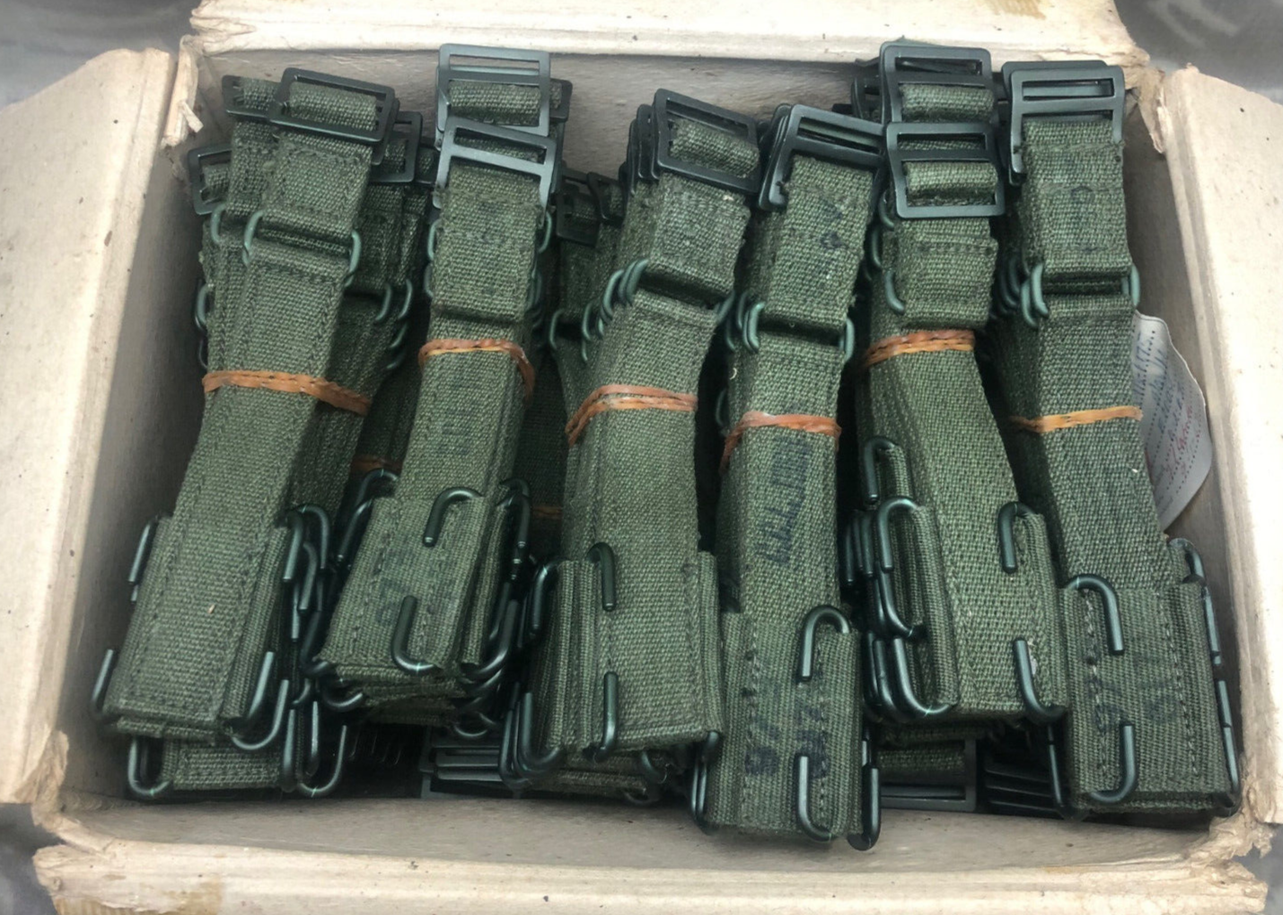 Original WW2 British Army 44 Pattern Webbing Brace Adaptors - New Old Stock - The Militaria Shop