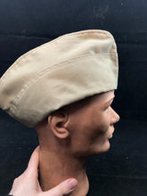 Load image into Gallery viewer, Original WW2 US Army Issue Garrison Cap / Side Cap - Size Aprox 56cm - The Militaria Shop