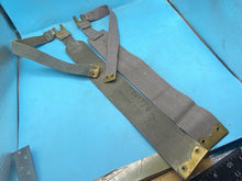 Load image into Gallery viewer, Original Pair of WW2 British Royal Air Force 37 Pattern RAF Blue Canvas L-Straps - The Militaria Shop