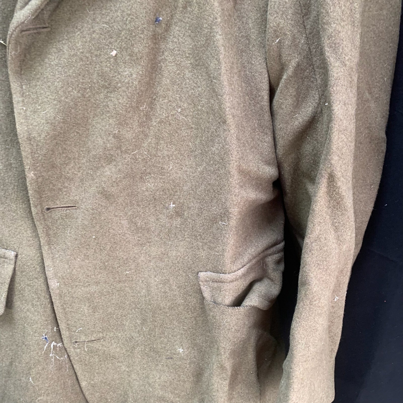 Genuine British Army Man's Mounted Regiment Khaki Greatcoat - 37" Chest - The Militaria Shop