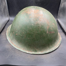 Load image into Gallery viewer, Original British/Canadian Army WW2 Mk3 Turtle High Rivet Combat Steel Helmet - The Militaria Shop