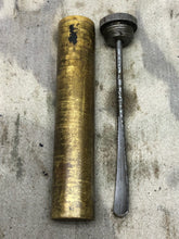 Load image into Gallery viewer, Original WW1 British Army SMLE Enfield Brass Oil Bottle - P-H Maker Marked - The Militaria Shop