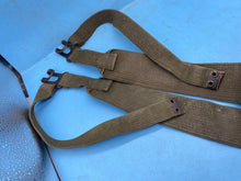 Load image into Gallery viewer, Original Pair of British Army 37 Pattern Khaki Canvas L-Straps - The Militaria Shop