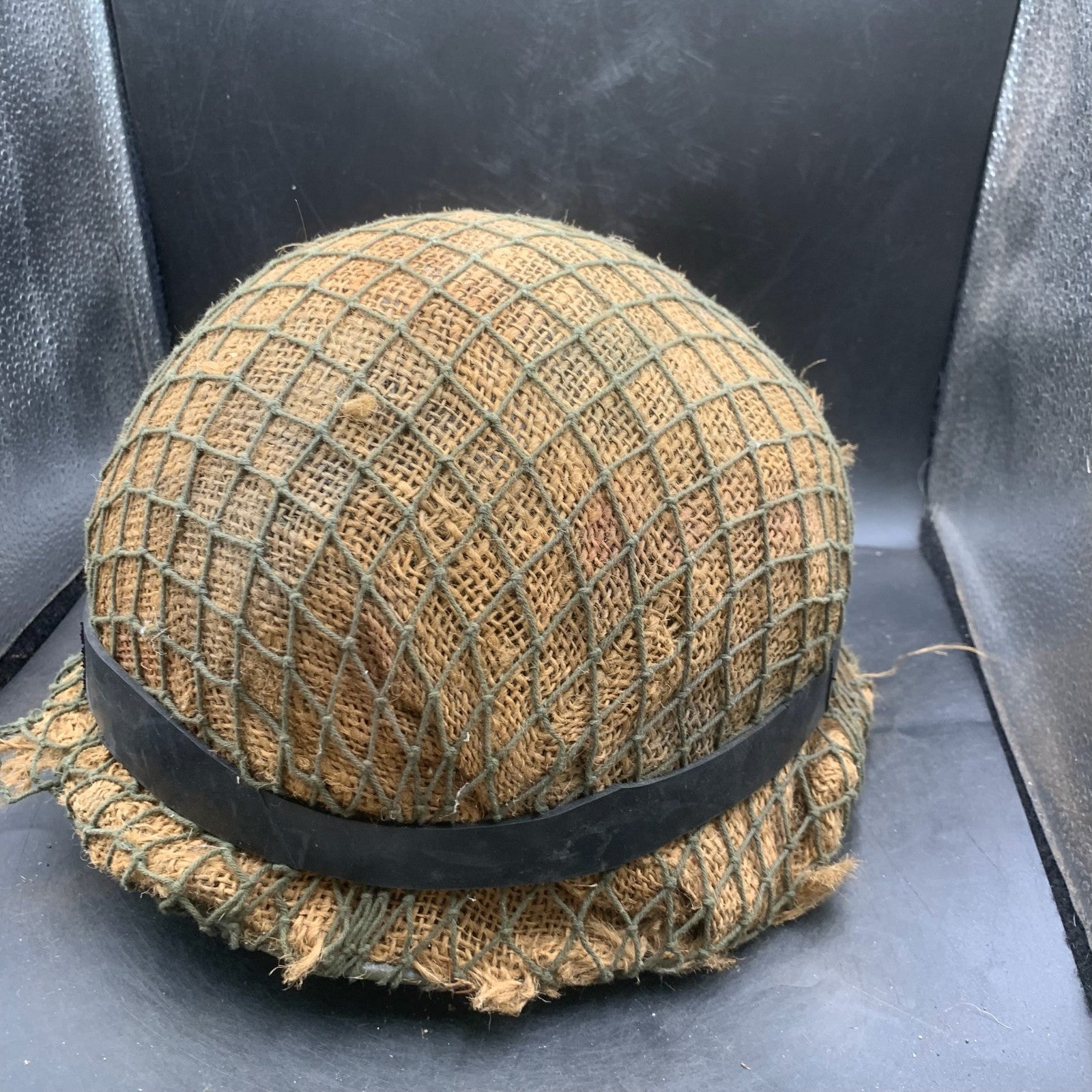 Genuine Dutch Army M53 Euroclone of US M1 Camouflaged Helmet & Liner Set - The Militaria Shop