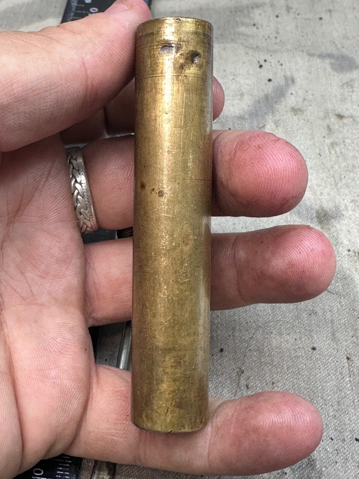 Original WW2 British Army SMLE Enfield Brass Oil Bottle - EFD - The Militaria Shop