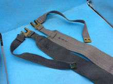 Load image into Gallery viewer, Original Pair of WW2 British Royal Air Force 37 Pattern RAF Blue Canvas L-Straps - The Militaria Shop