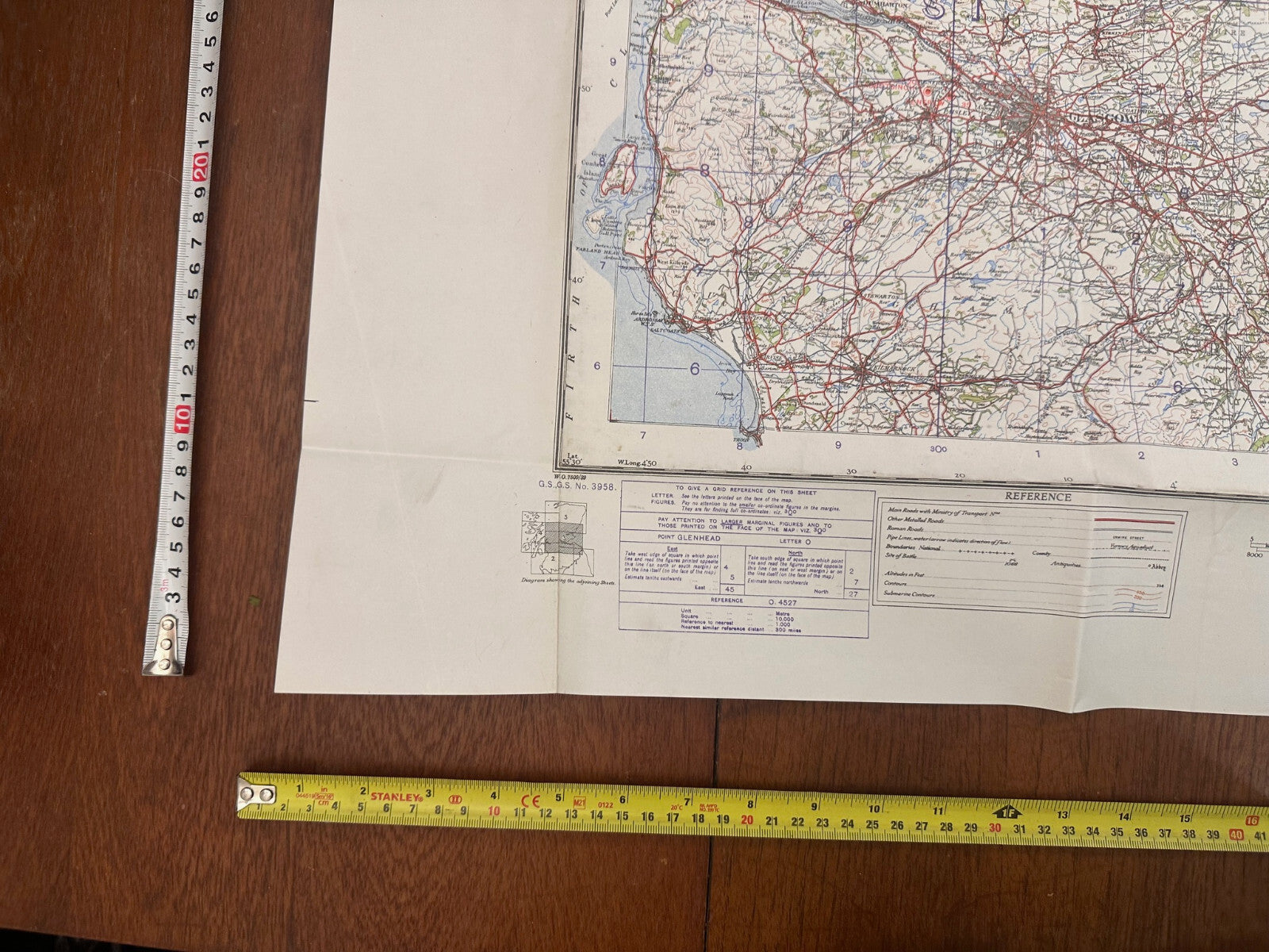 Original WW2 British Army RAF Navy Base Map of Scotland - The Forth, Clyne & Tay - The Militaria Shop