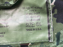 Load image into Gallery viewer, Genuine US Army Jungle Camouflage Boonie Sun Hat Hot Weather Type II Size 8 1/2 - The Militaria Shop