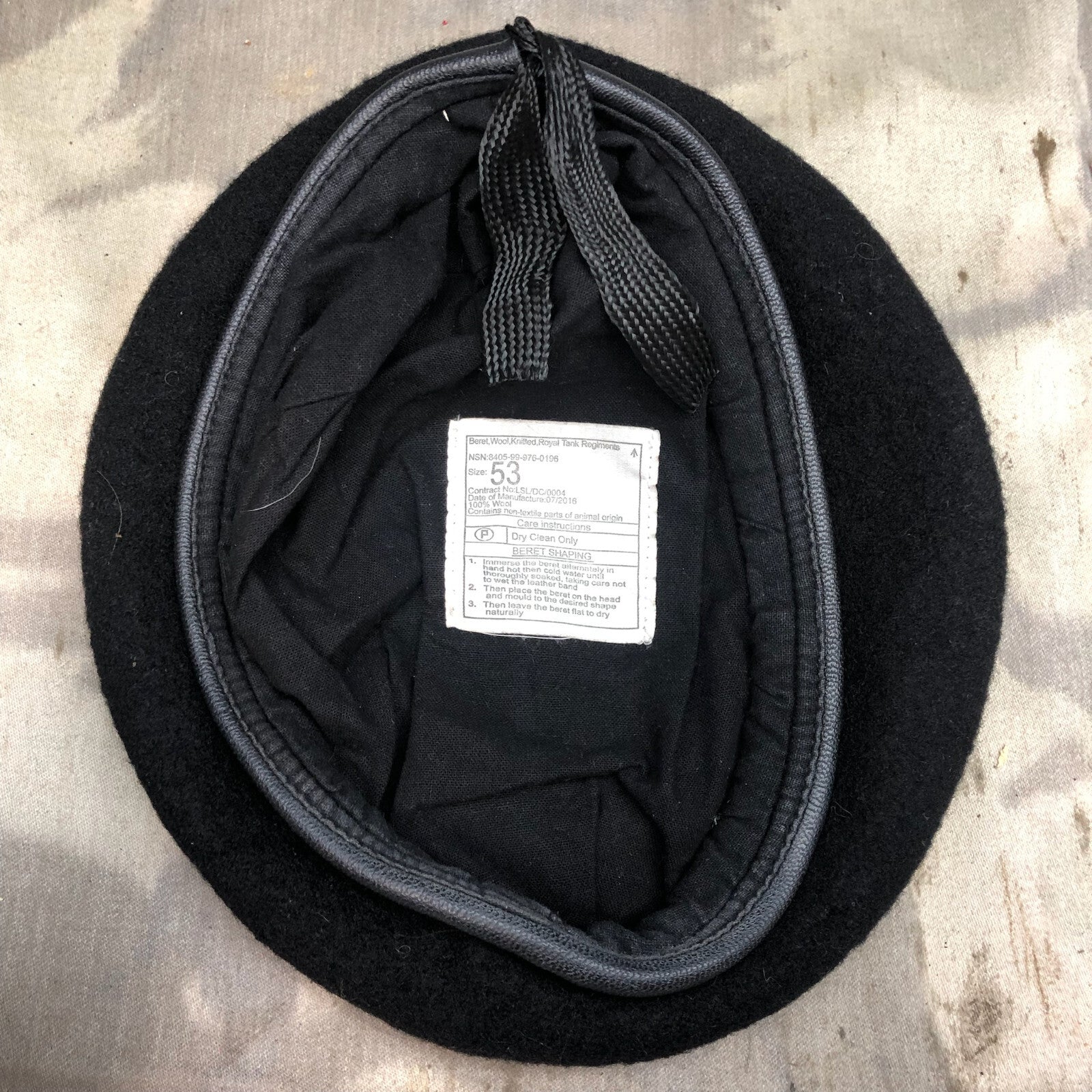 Genuine British Army Forces Beret - RTR Royal Tank Regiment - Size 53 - The Militaria Shop
