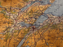 Load image into Gallery viewer, Original WW2 British Army RAF Navy Base Map of Scotland - The Eastern Highlands - The Militaria Shop