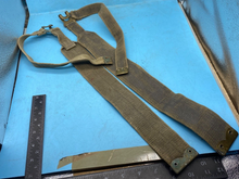 Load image into Gallery viewer, Original Pair of British Army 37 Pattern Khaki Canvas L-Straps - The Militaria Shop