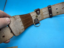 Load image into Gallery viewer, Original British Army Officer's Sam Browne Leather Belt - Approx 34" Waist - The Militaria Shop