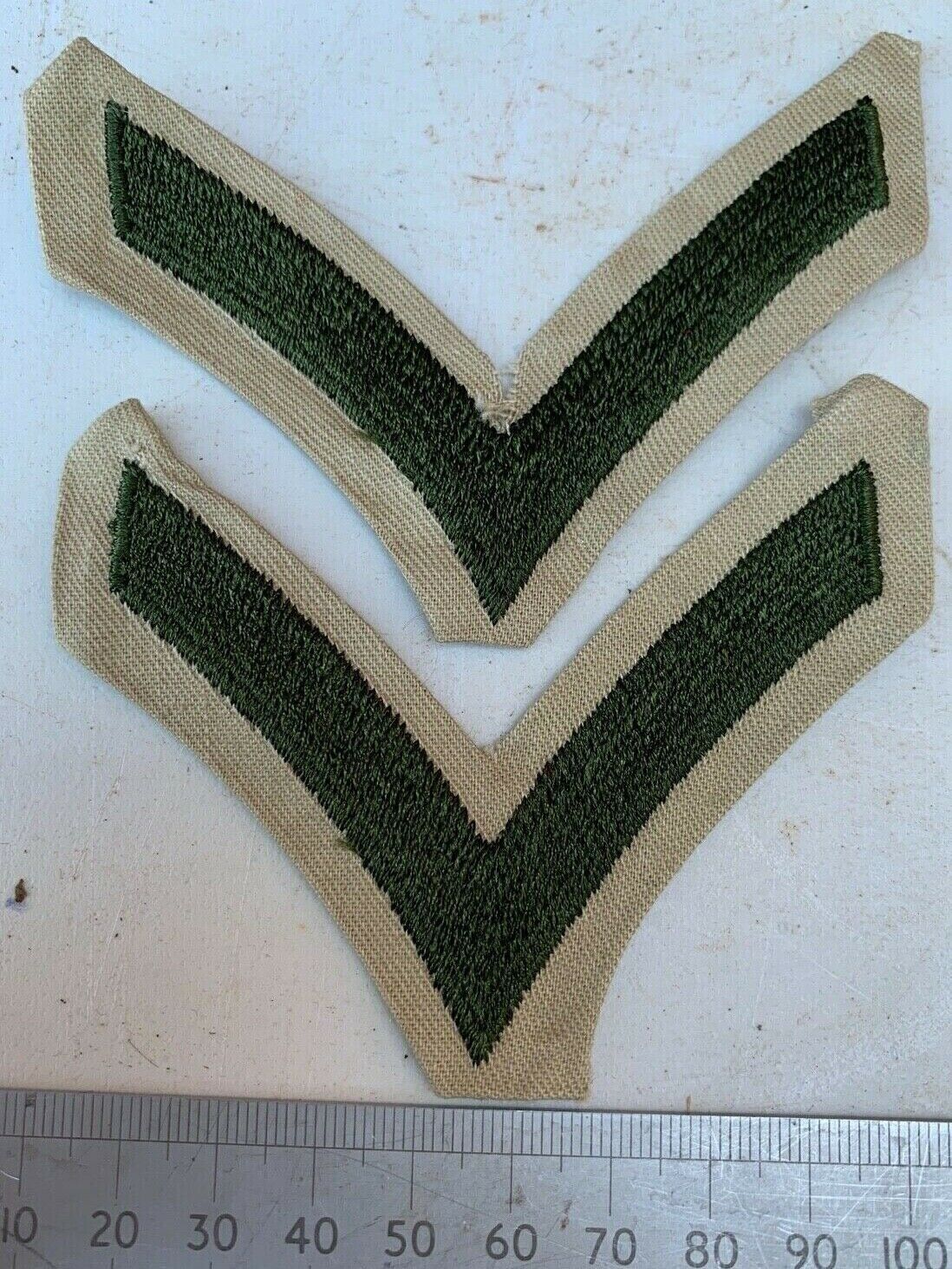Pair of USMC United States Marine Corps Army Rank Chevrons - Private First Class - The Militaria Shop