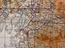 Load image into Gallery viewer, Original WW2 British Army RAF Navy Base Map of England - North Central - The Militaria Shop