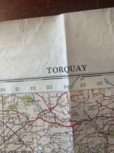 Load image into Gallery viewer, Original WW2 British Army GSGS OS Map of England & Wales - Torquay - The Militaria Shop