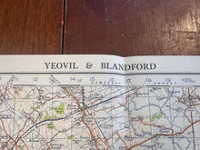 Load image into Gallery viewer, Original WW2 British Army GSGS OS Map of England & Wales - Yeovil & Blandford - The Militaria Shop