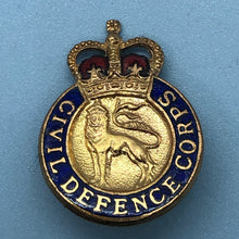 Load image into Gallery viewer, Original British Army Lapel Pin - Civil Defence Corps - The Militaria Shop