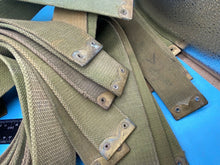 Charger l'image dans la galerie, Original WW1 British Army 1908 Pattern Webbing Shoulder Strap - 46" Long - The Militaria Shop