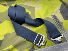 Load image into Gallery viewer, Original British Royal Navy Blue Canvas Stable Belt - Approx 46" Waist - The Militaria Shop