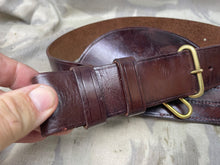 Load image into Gallery viewer, Original British Army Officer's Brown Leather Sword Belt - No Buckle - The Militaria Shop