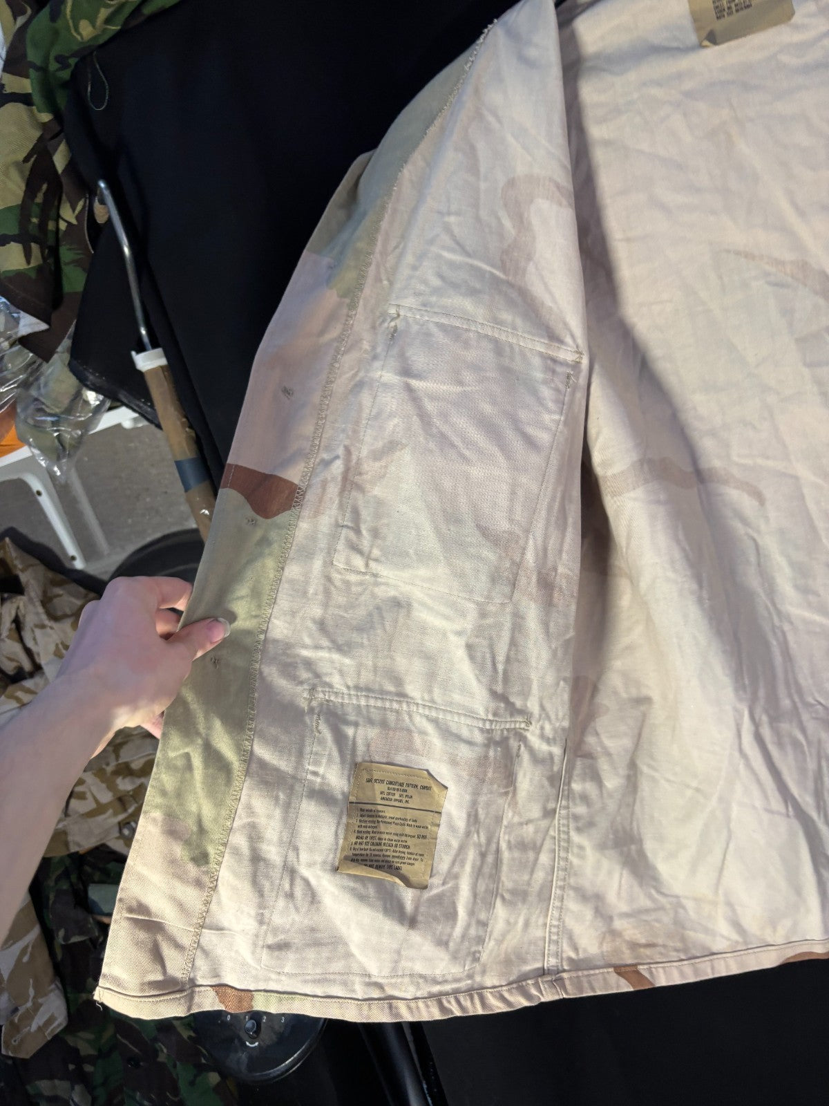 Gulf War US Army DCU Camouflaged Combat Field Coat/Jacket - Medium/Short - The Militaria Shop