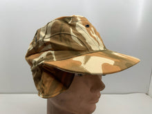 Load image into Gallery viewer, Genuine Omani Oman Desert Camouflage Peaked Cap & Ear Flaps - Size 6 1/2 - 52 cm - The Militaria Shop
