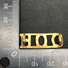 Load image into Gallery viewer, Original WW1/WW2 British Army Q.O.H Queen's Own Hussars Shoulder Title - The Militaria Shop