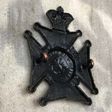 Load image into Gallery viewer, Original British Army Victorian KIng's Royal Rifle Corps KRRC Militia Cap Badge - The Militaria Shop