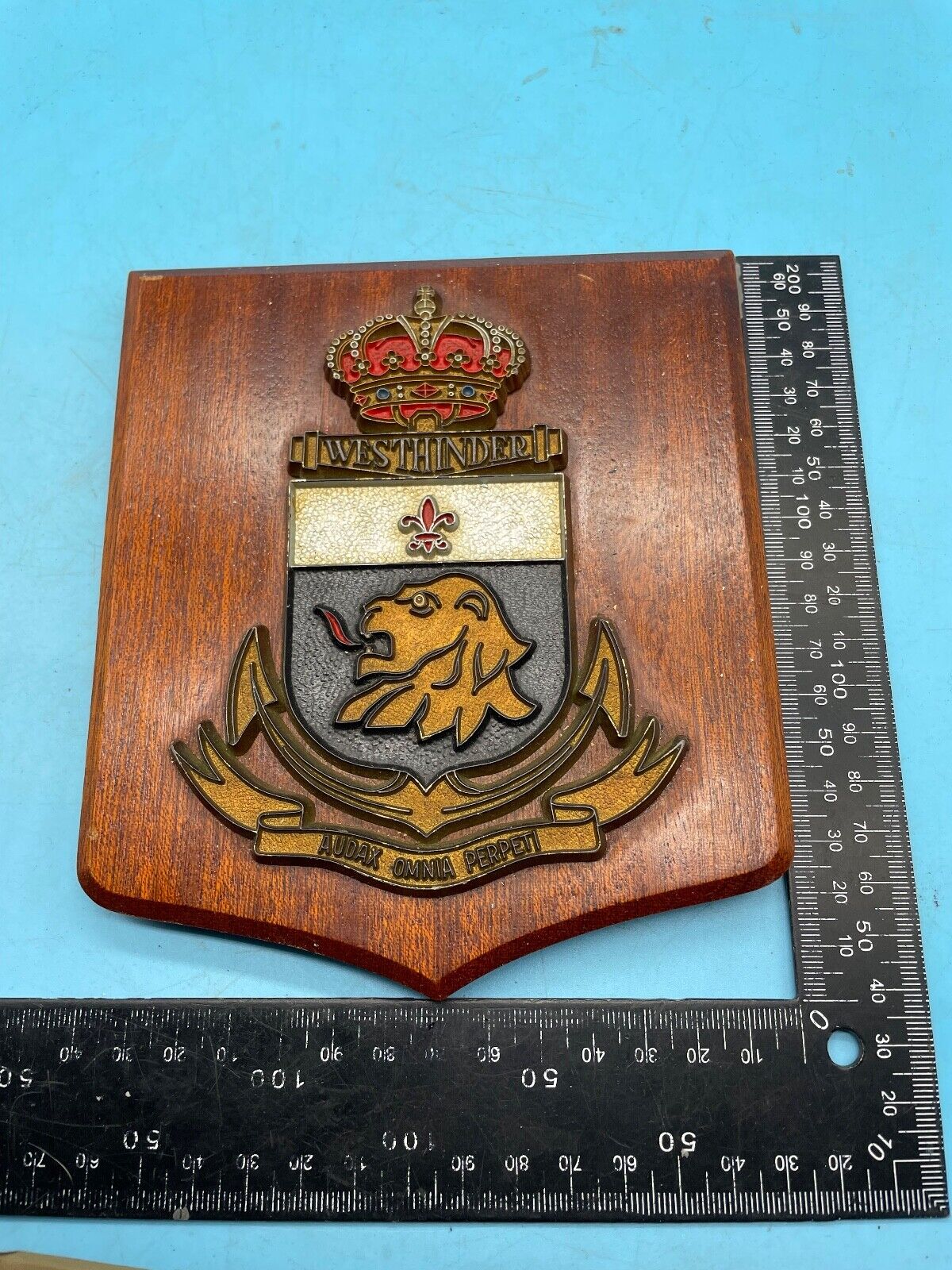 Original BNS Westhinder Navy Marinecomponent Wall Plaque - The Militaria Shop