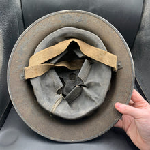 Charger l'image dans la galerie, Original WW2 British Home Front Civil Defence Mk2 Brodie Helmet & Liner Set - The Militaria Shop