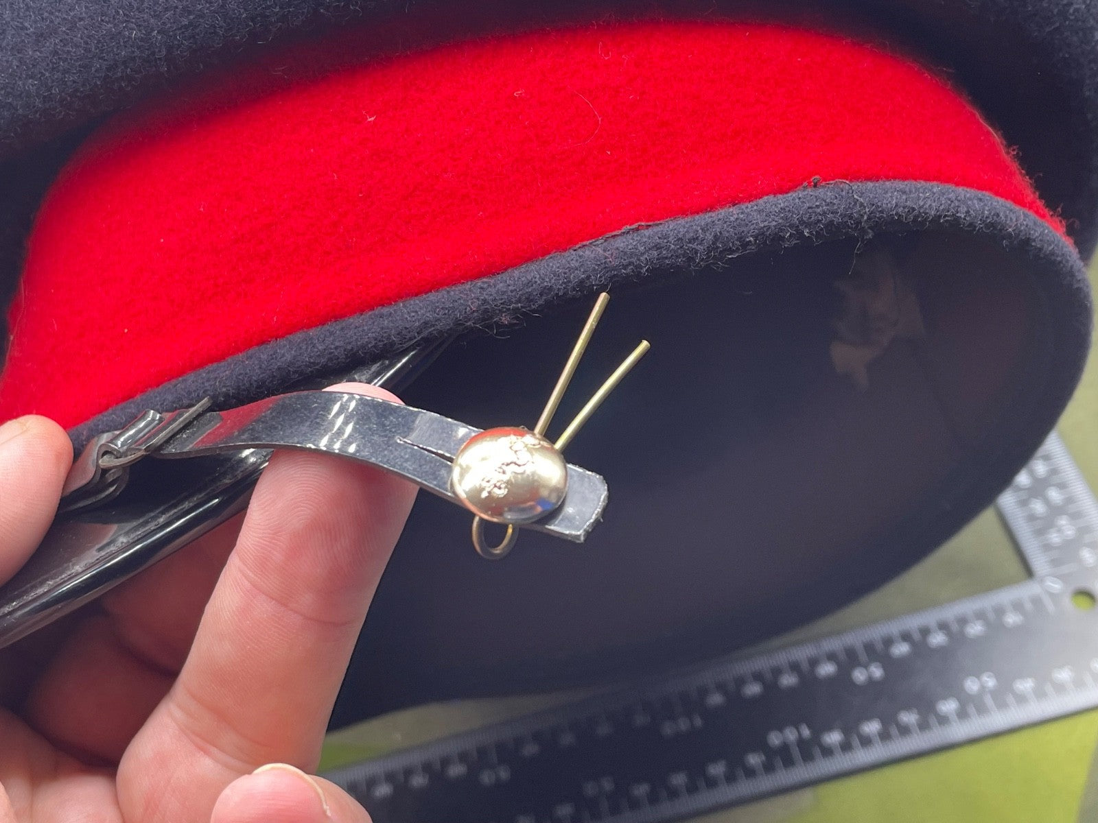 Genuine British Army Signals Peaked Dress Cap - Size 57cm - The Militaria Shop
