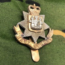 Load image into Gallery viewer, Genuine British Army Brass Cap Badge - East Surrey Regiment - The Militaria Shop