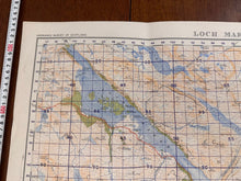 Lade das Bild in den Galerie-Viewer, Original WW2 British Army GSGS Map of Scotland - Loch Maree & Achnasheen - The Militaria Shop