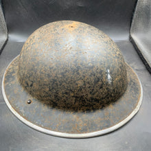 Charger l'image dans la galerie, Original WW2 British Home Front Black Civil Defence Helmet - The Militaria Shop