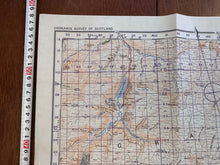 Load image into Gallery viewer, Original WW2 British Army OS Map of Scotland - Grampian Mountains & Blair Atholl - The Militaria Shop