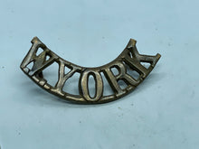 Lade das Bild in den Galerie-Viewer, Original WW1 British Army West York Regiment Shoulder Title - The Militaria Shop