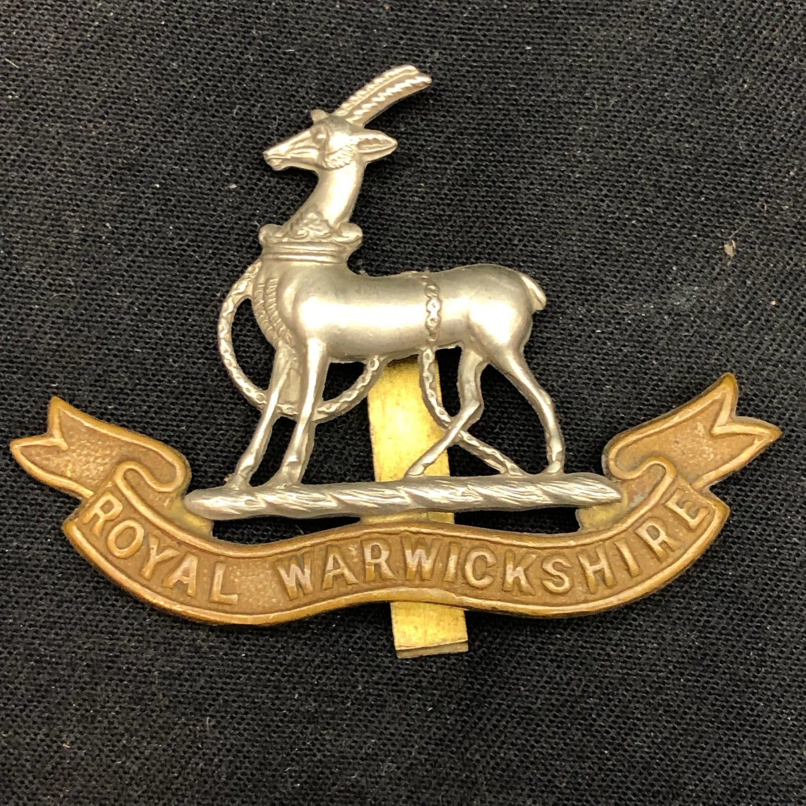 Original WW2 British Army Cap Badge - Royal Warwickshire Regiment - The Militaria Shop